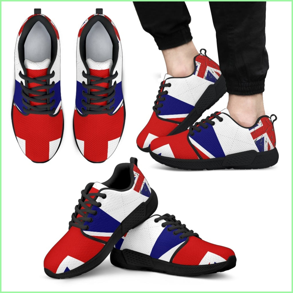 U.k. Flag Mens Athletic Sneakers