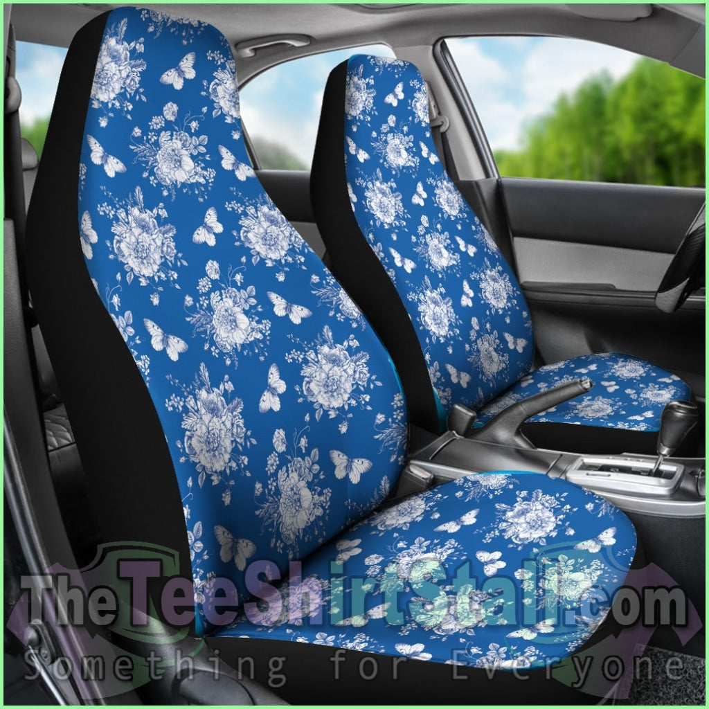 Victorian Blue Car Seat Covers