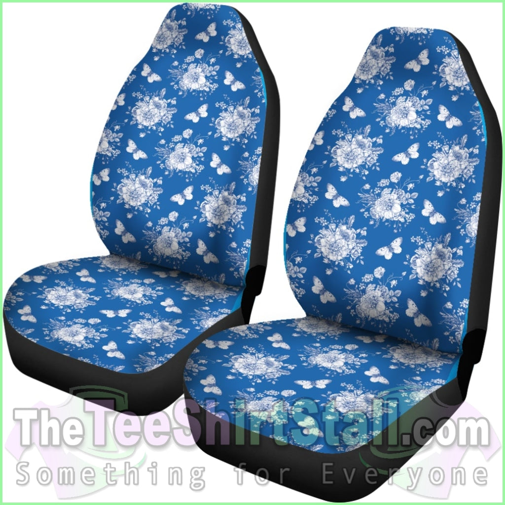 Victorian Blue Car Seat Covers