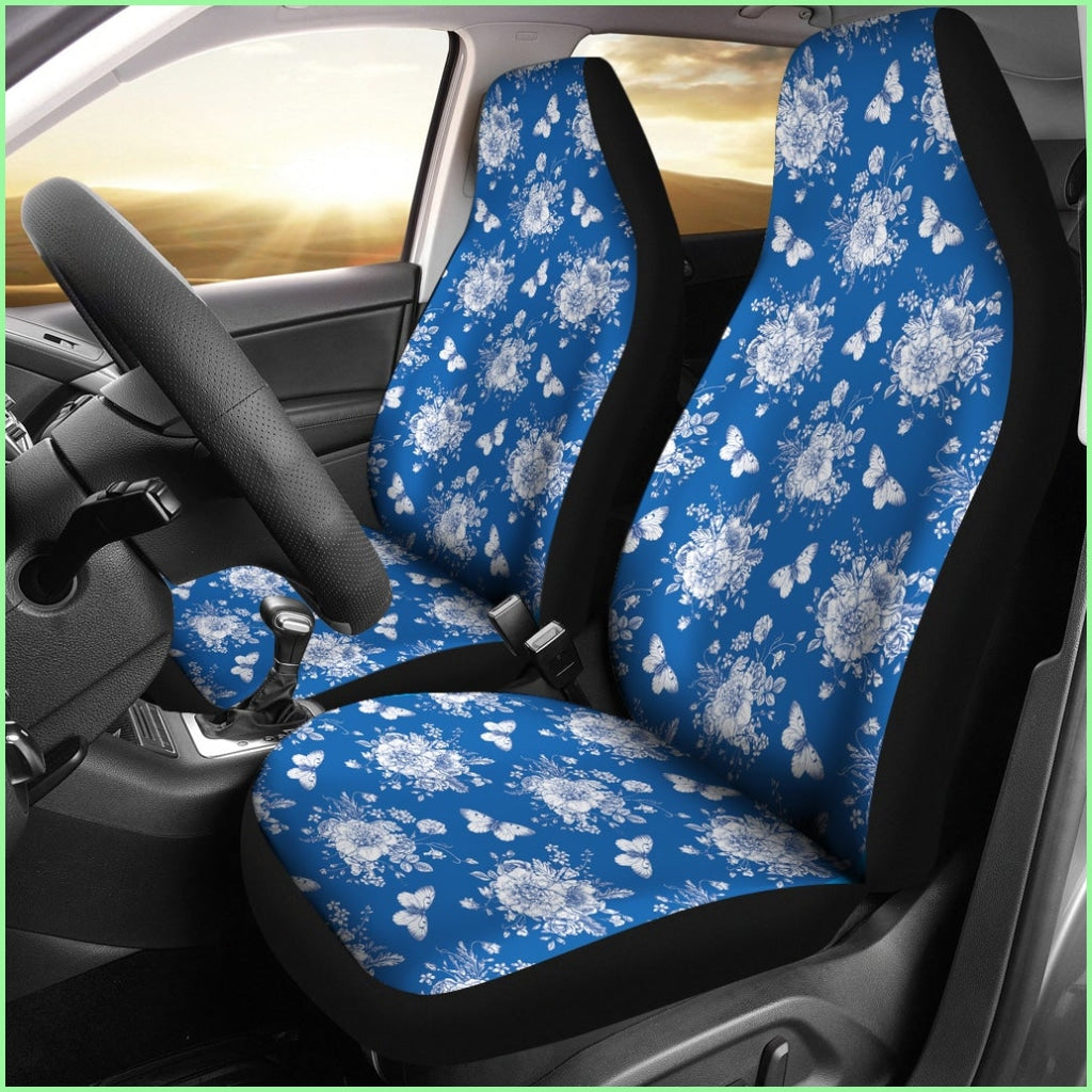 Victorian Blue Car Seat Covers