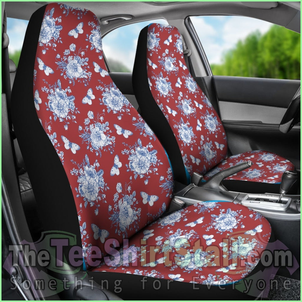 Victorian Red Car Seat Cover