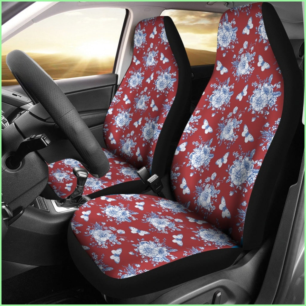 Victorian Red Car Seat Cover