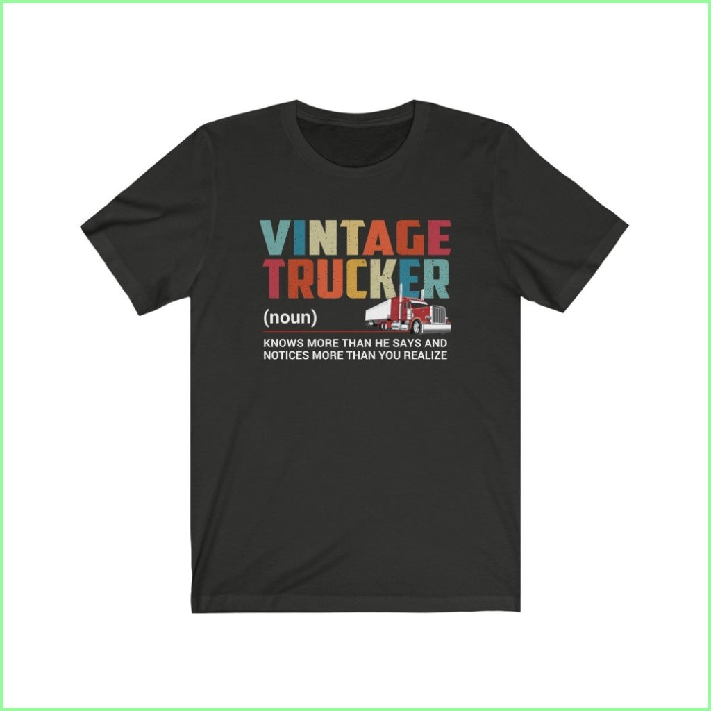 Vintage Trucker Tee Black / L T-Shirt