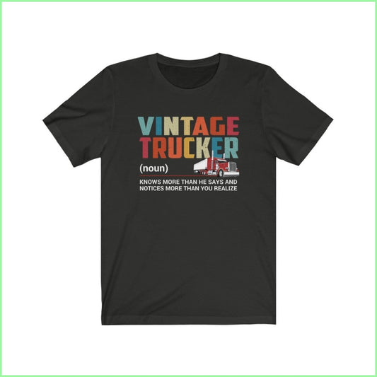 Vintage Trucker Tee Black / L T-Shirt