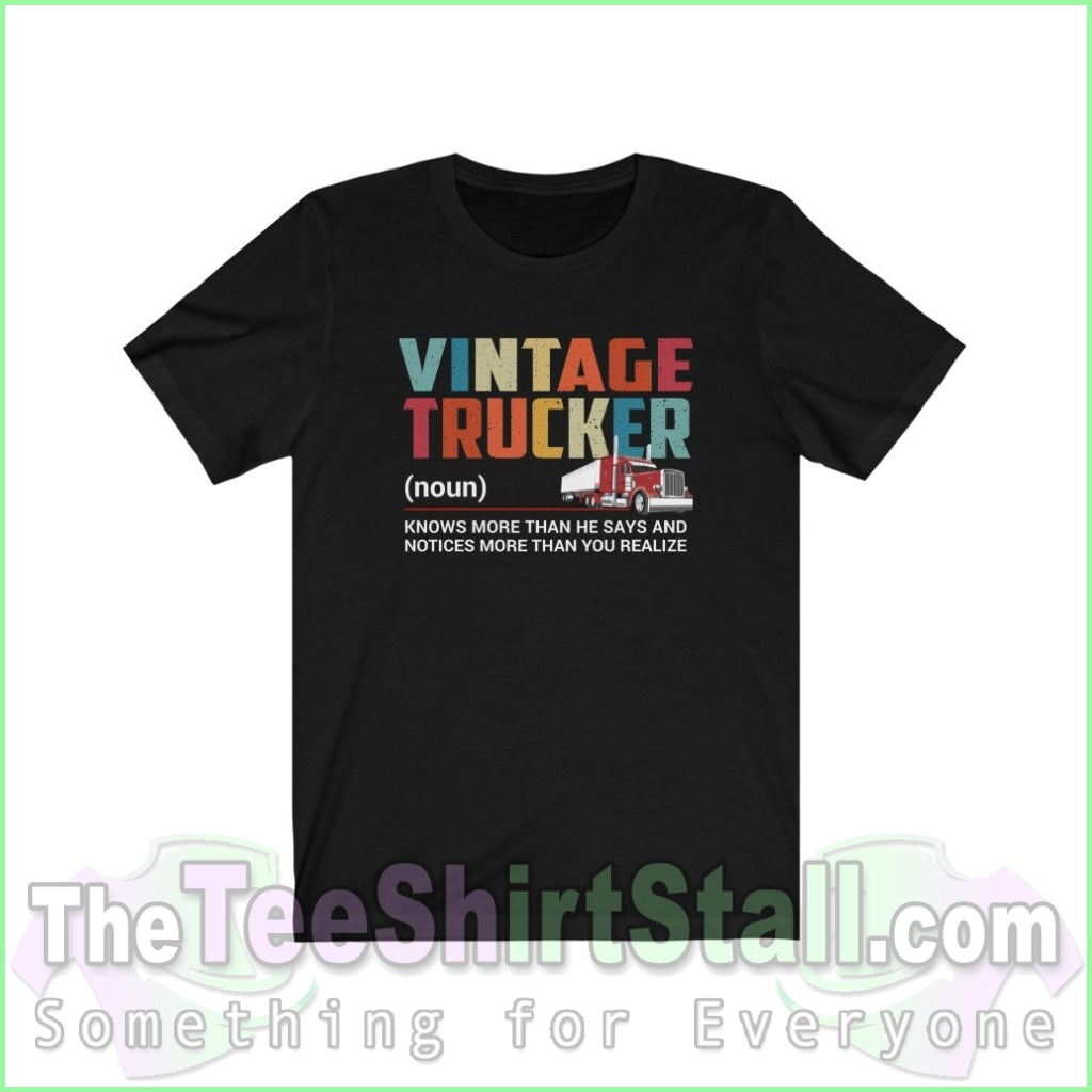 Vintage Trucker Tee Black / Xs T-Shirt