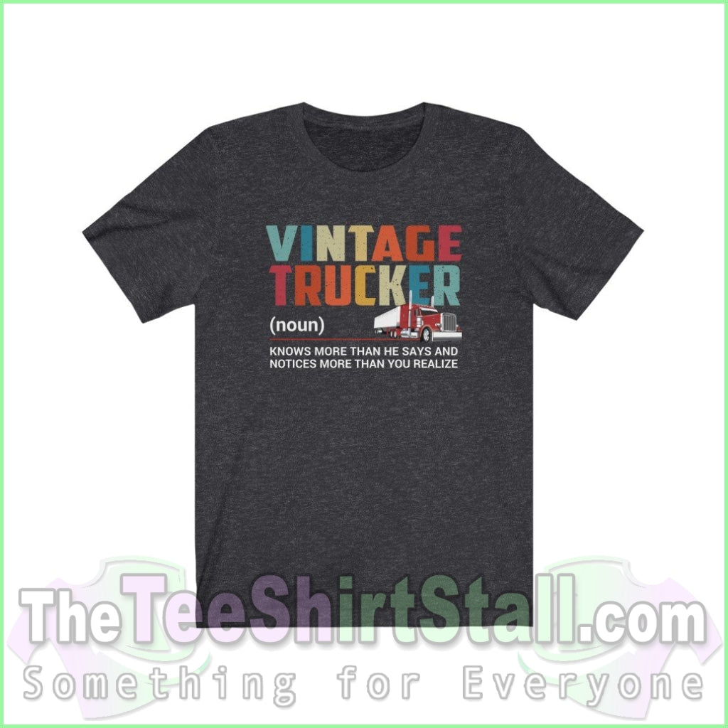 Vintage Trucker Tee Dark Grey Heather / Xs T-Shirt