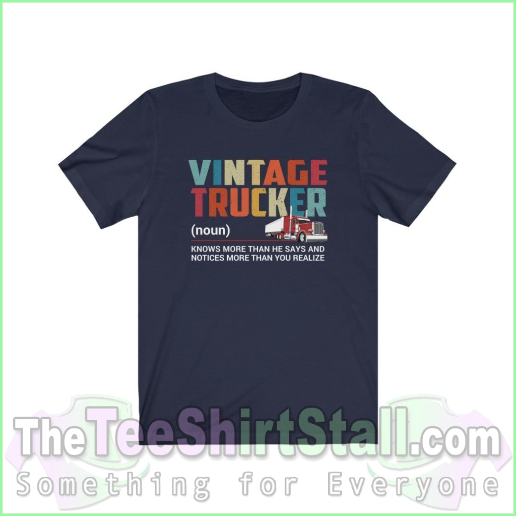 Vintage Trucker Tee Navy / Xs T-Shirt