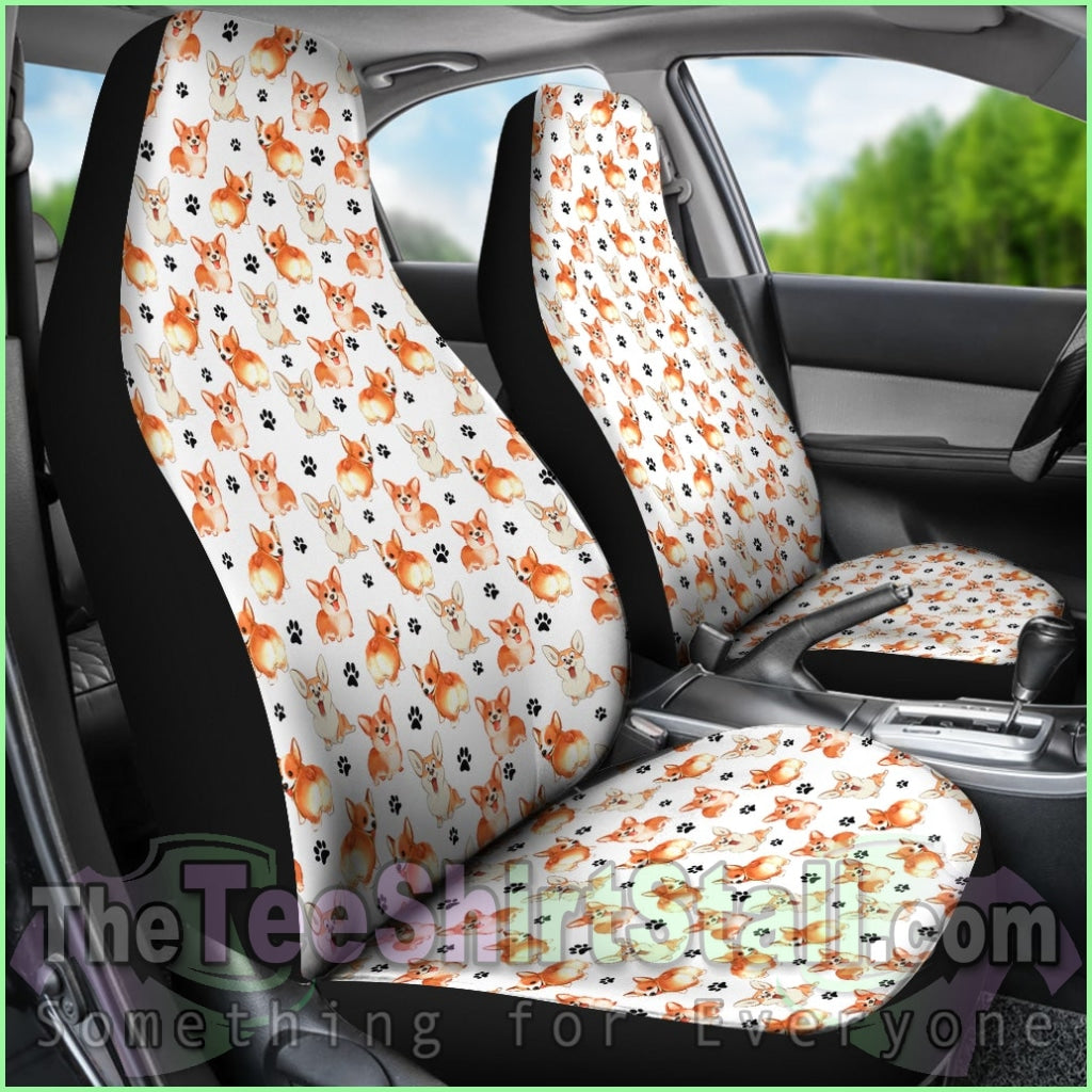 Welsh Corgi Car Seat Covers (Set Of 2)