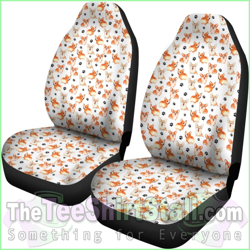 Welsh Corgi Car Seat Covers (Set Of 2)