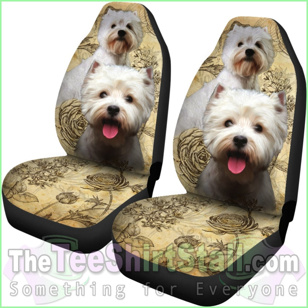 West Highland White Terrier Car Seat Covers (Set Of 2)