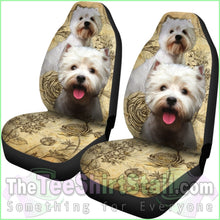 Load image into Gallery viewer, West Highland White Terrier Car Seat Covers (Set Of 2)
