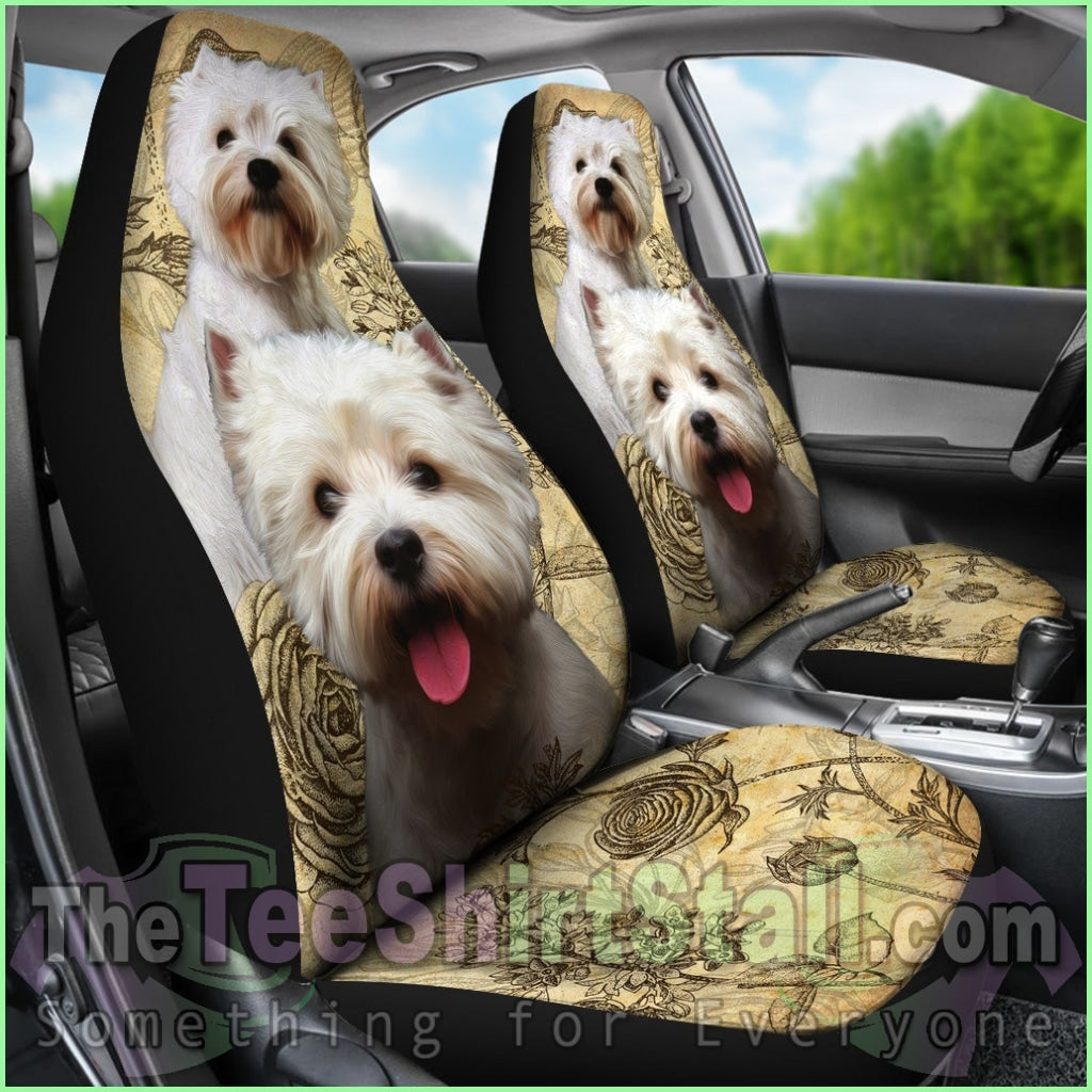 West Highland White Terrier Car Seat Covers (Set Of 2)