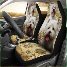 Load image into Gallery viewer, West Highland White Terrier Car Seat Covers (Set Of 2)
