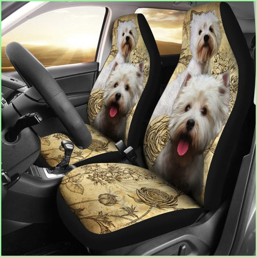 West Highland White Terrier Car Seat Covers (Set Of 2)