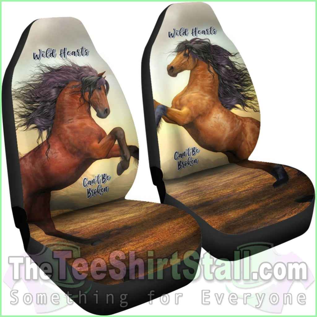 Wild Hearts Cant Be Broken Car Seat Covers For Horse Lovers