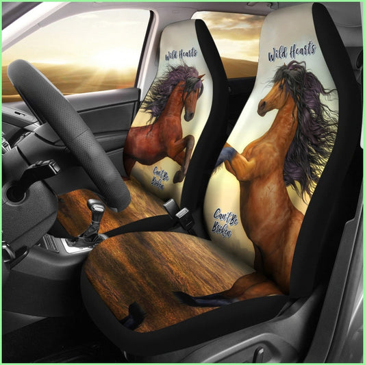 Wild Hearts Cant Be Broken Car Seat Covers For Horse Lovers