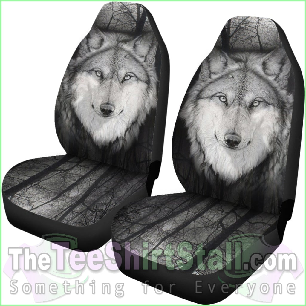 Wolf Car Seat Covers Eye-Night