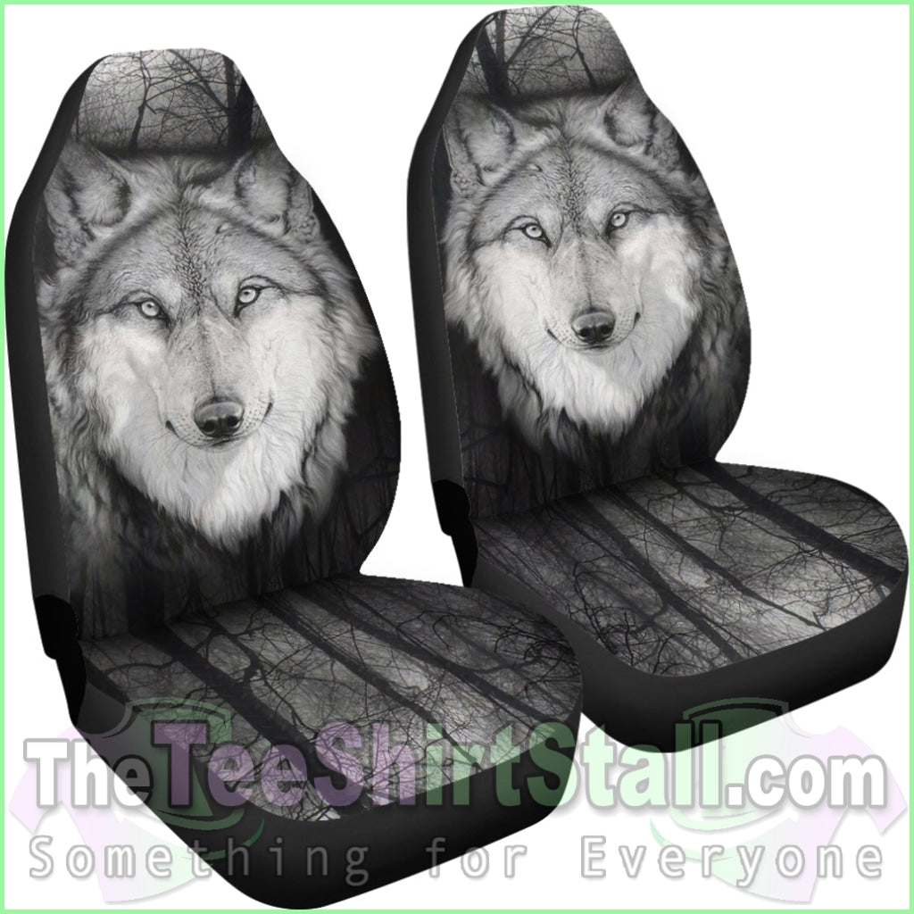 Wolf Car Seat Covers Eye-Night