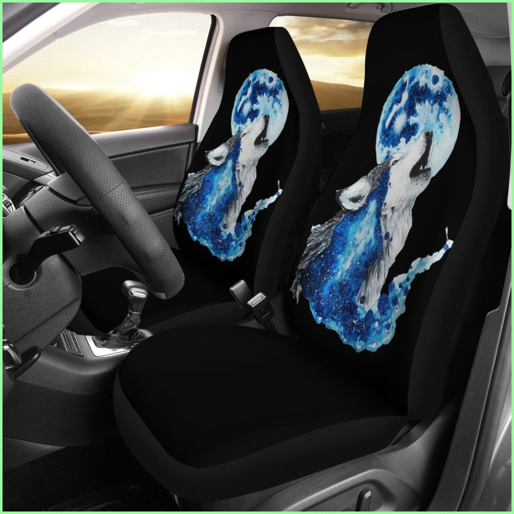 Wolf Full Moon Car Seat Covers