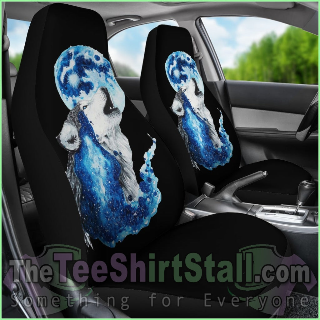 Wolf Full Moon Car Seat Covers