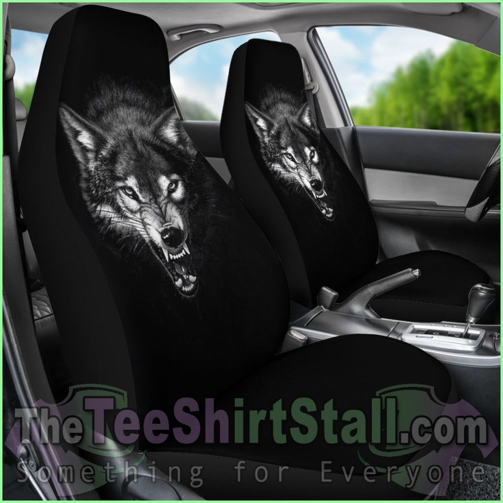 Wolf Print Seat Covers - Nightmare