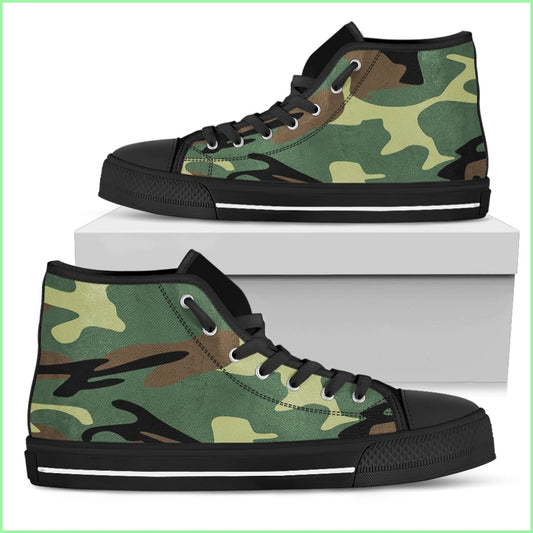 Women Army Green Camo Sneakers