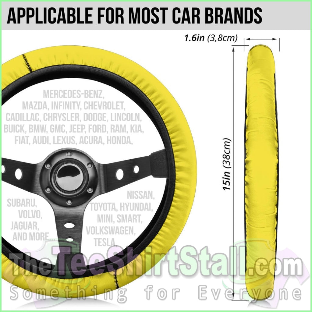 Yellow Steering Wheel Cover