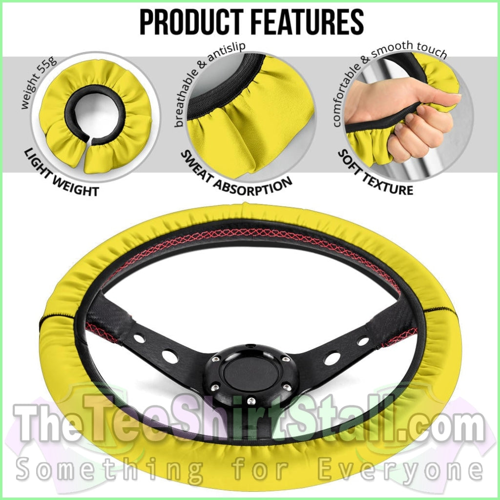 Yellow Steering Wheel Cover