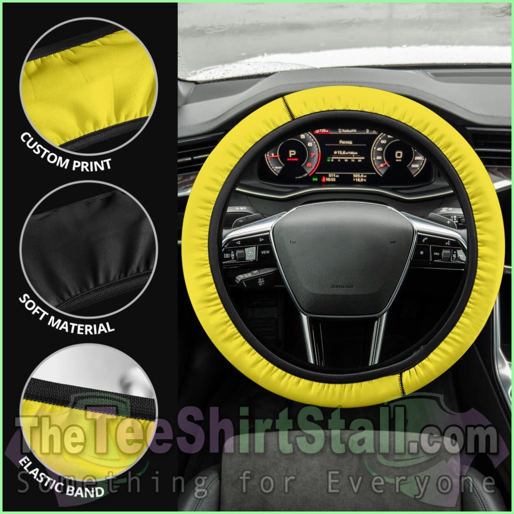 Yellow Steering Wheel Cover