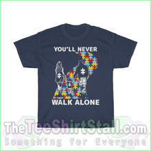 Load image into Gallery viewer, Ynwa Autism Tee S / Navy T-Shirt
