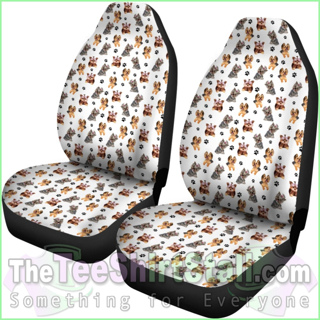 Yorkshire Terrier Car Seat Covers (Set Of 2)