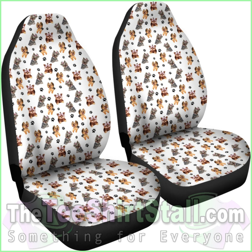 Yorkshire Terrier Car Seat Covers (Set Of 2)