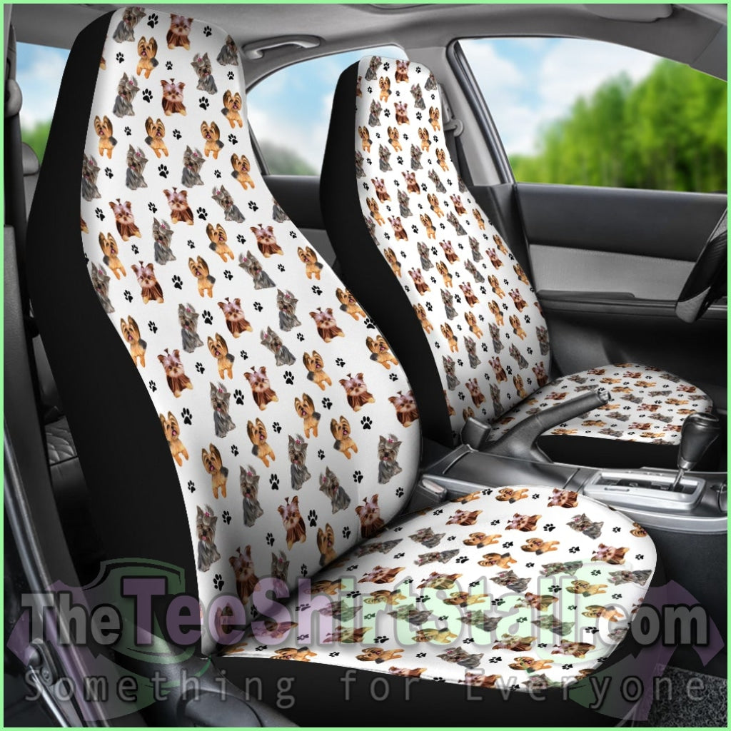 Yorkshire Terrier Car Seat Covers (Set Of 2)