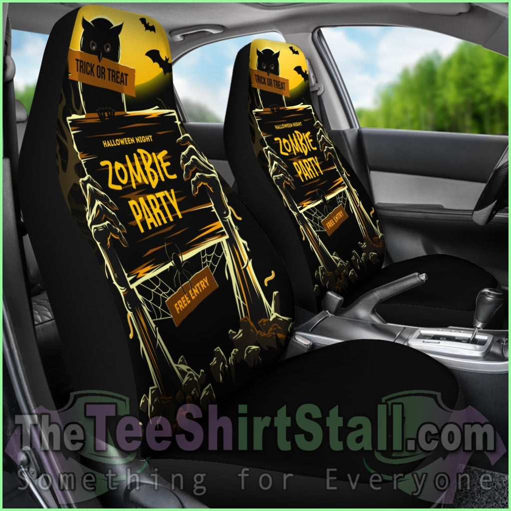 Zombie Party Halloween Car Seat Covers