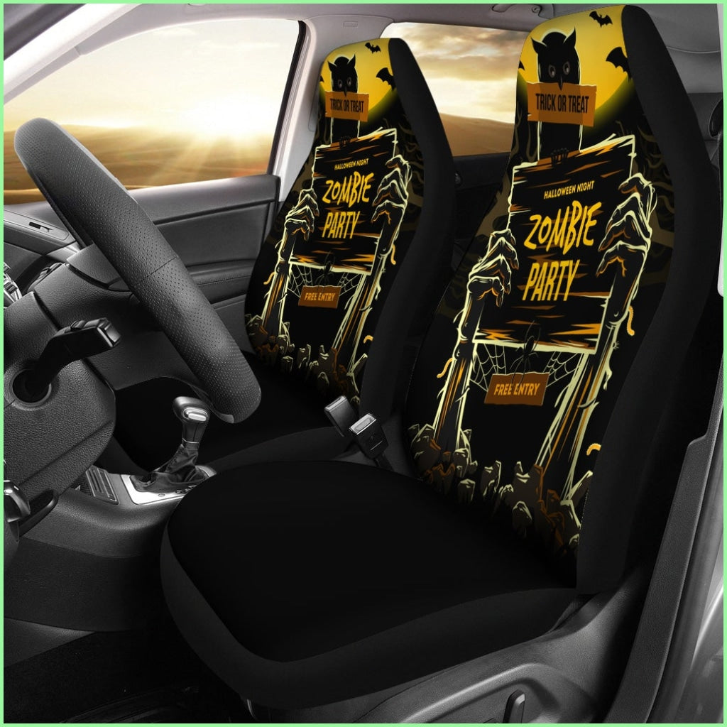 Zombie Party Halloween Car Seat Covers