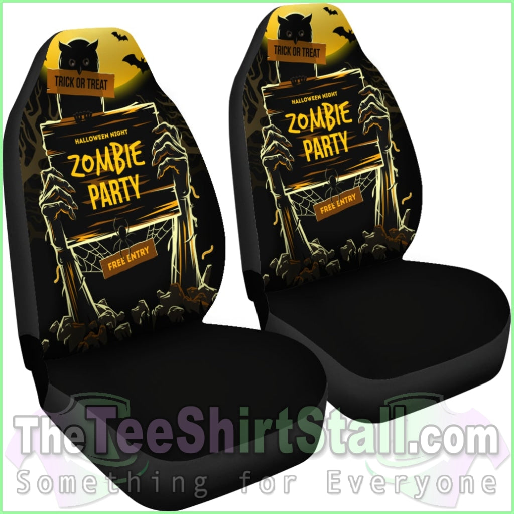 Zombie Party Halloween Car Seat Covers